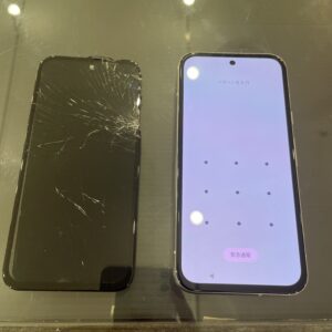 Google pixel７A画面割れ修理　京都市左京区